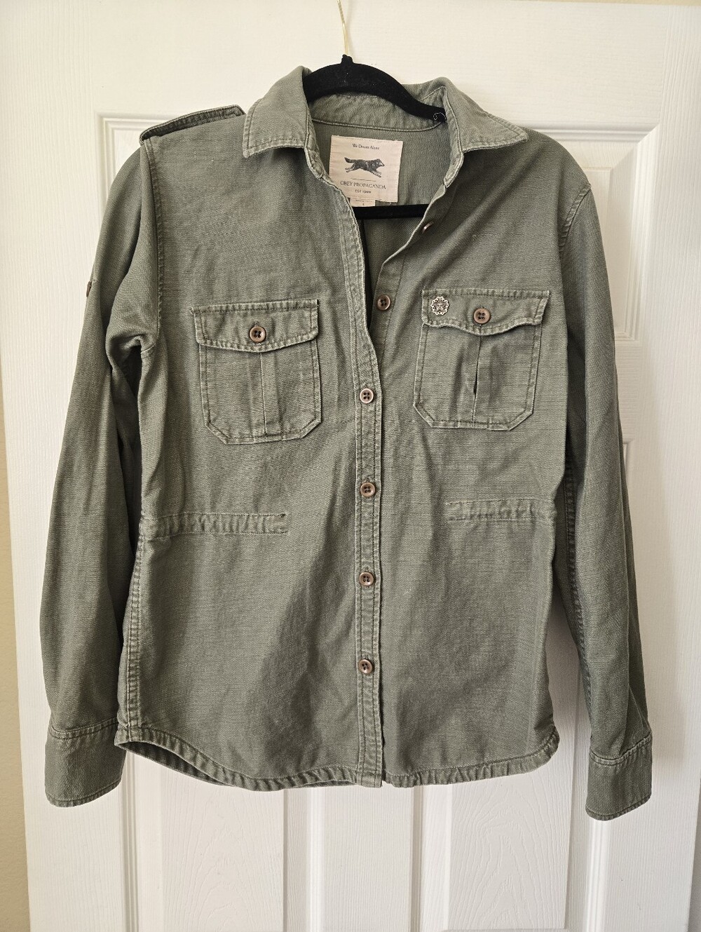 Obey Military Style Shacket, S